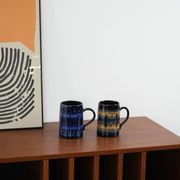 Ceramic beer mug, Danish design, 1970s, made in Denmark