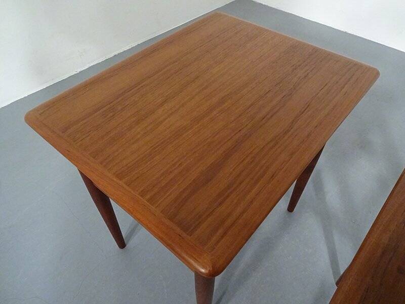 Danish Teak Nesting Tables, 1960s, Set of 2