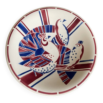 Badonviller Art Deco Plate