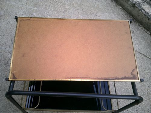 Vintage wheeled bar