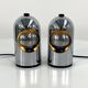 Pair of chrome Selene lamps by ABM, 1960