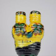 Vintage glazed pottery vase, former Yugoslavia, 1970s.
