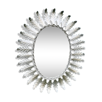 Miroir soleil Sunbunst vintage métal 1960