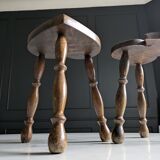 Brutalist tripod stools