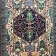 Vintage afghan ersari part silk rug 205x140 cm