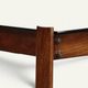 Percival Lafer coffee table in exotic wood and smoked glass – Brazil, 1970