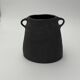Black earth stoneware vase
