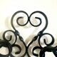 Old wrought iron coat rack