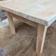 Table basse en hêtre brut