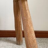 Vintage Solid Wood Tripod Stool