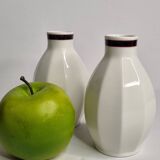 Set of 2 Villeroy & Boch porcelain bottles – GEO model, Luxembourg, 11