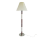 Mid-century floor lamp in teak and aluminum design w/ shade - Denmark 1960s