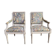 Paire de fauteuils cabriolets de style Louis XVI