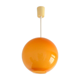 Suspension opaline orange vintage design 1970s