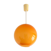 Suspension opaline orange vintage design 1970s