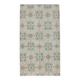 1970s Vintage Turkish Oushak Handmade Wool Cotton Beige Runner Rug 109x195