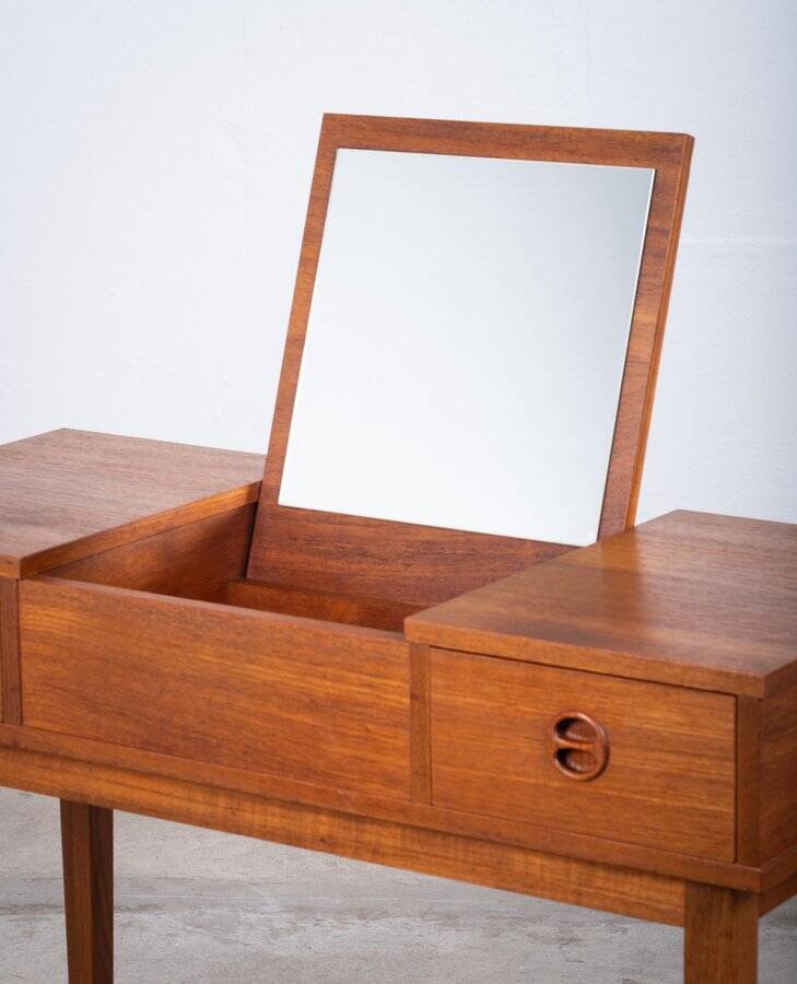 Teak Vanity Table, Denmark, 1960s