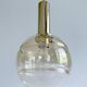 Paire de suspensions vintage en forme de globe en verre