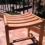 Tabouret bois clair miel
