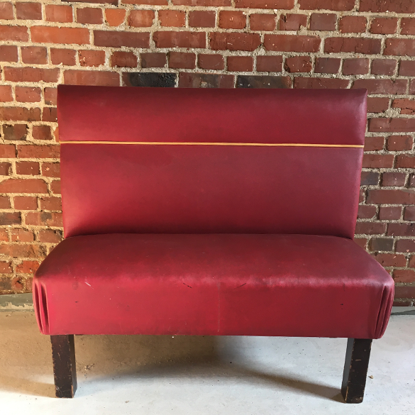 Bistro bench and hat holder old 1940