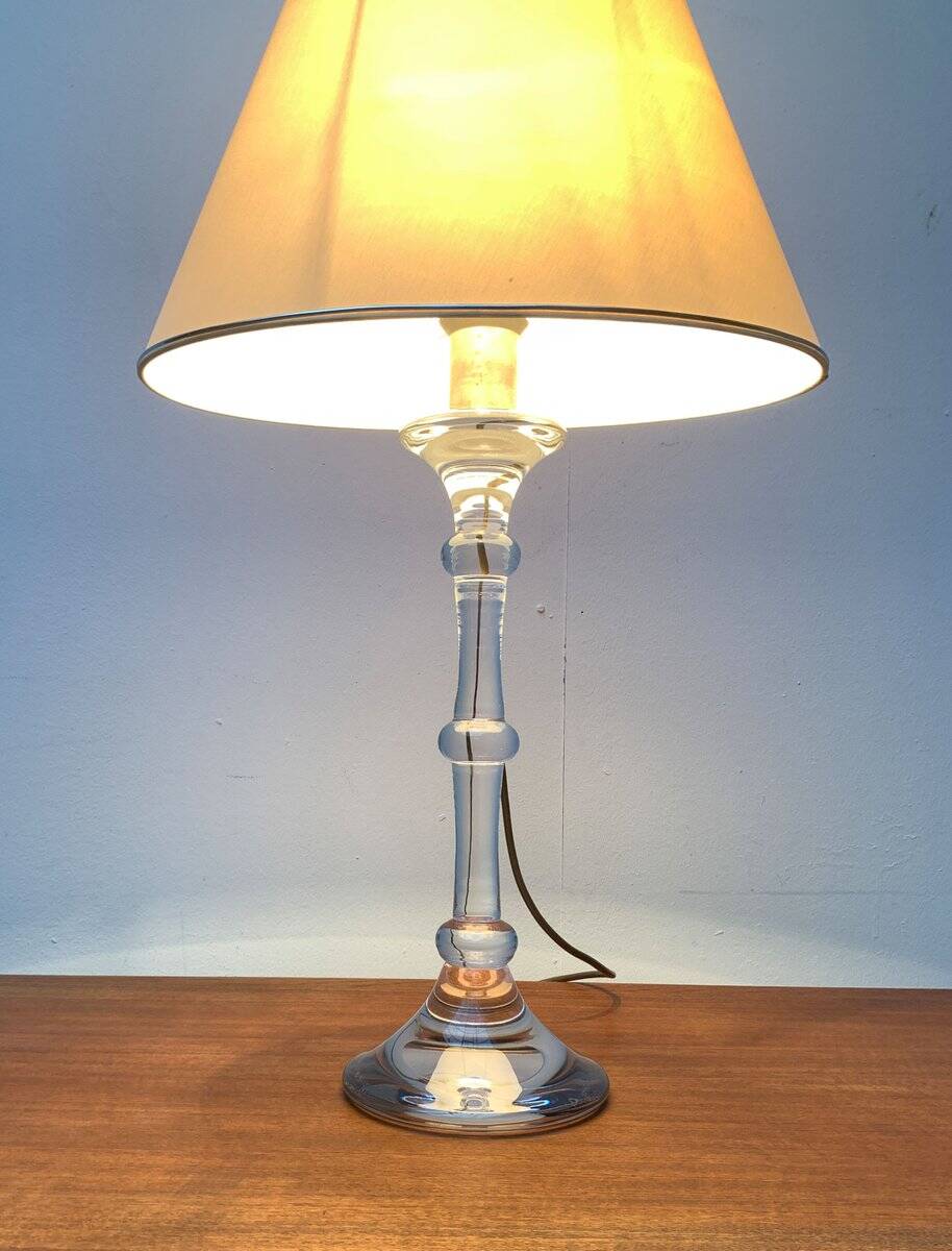 Mid-century German Tiffany glass table lamp by Ingo Maurer, 1960s.