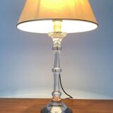 Mid-century German Tiffany glass table lamp by Ingo Maurer, 1960s.