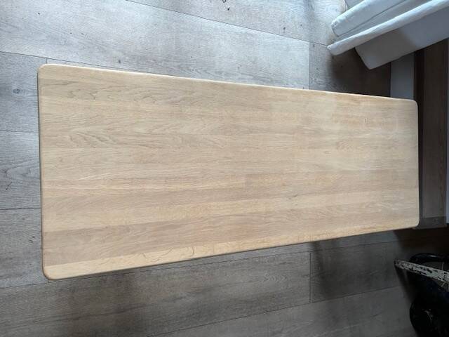 solid oak coffee table - Denmark 70s/80s