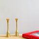 Pair of brass candlesticks by Jens H. Quistgaard