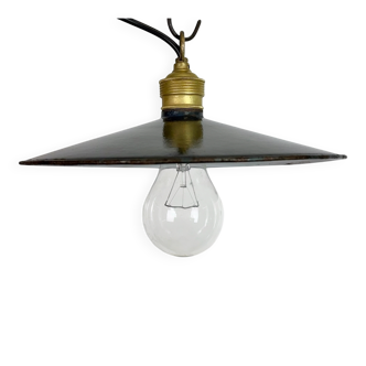 Industrial Dark Blue Enamel Light, 1930s