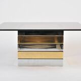 Low brass & chrome table