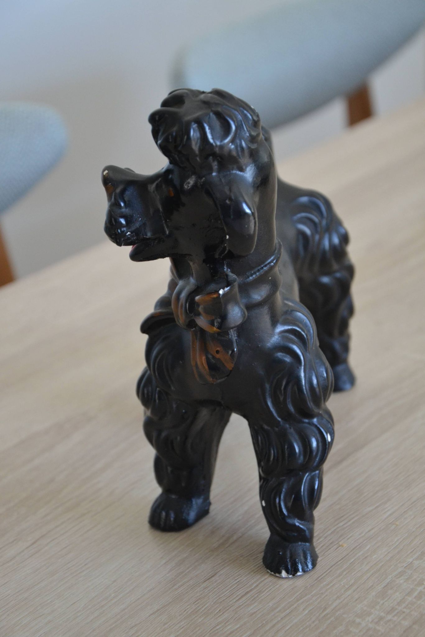 vintage ceramic poodle animal