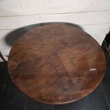 Art Deco walnut gueridon with double top from the 1930s.