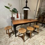 Esstisch „Telegraf“ Originalplatte Kiefer