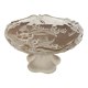 Coupe sur pied en verre motif fleurs gravé pour dragées ou bonbons