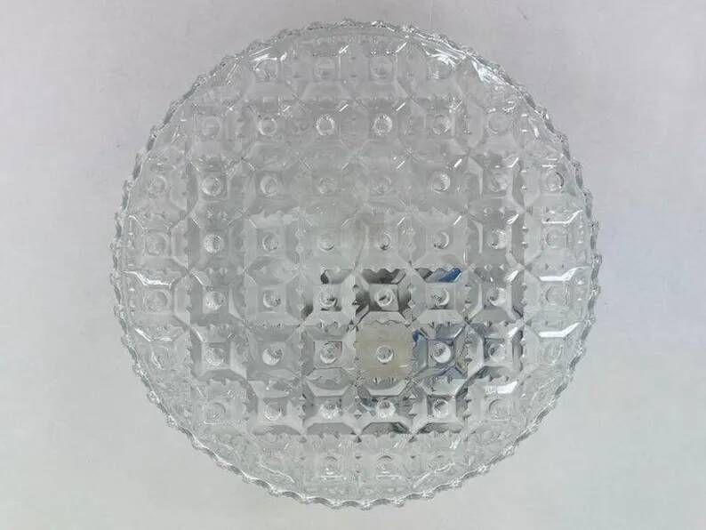 Design midcentury wall or ceiling lamp, flushmount, 1970s - 4 pieces available