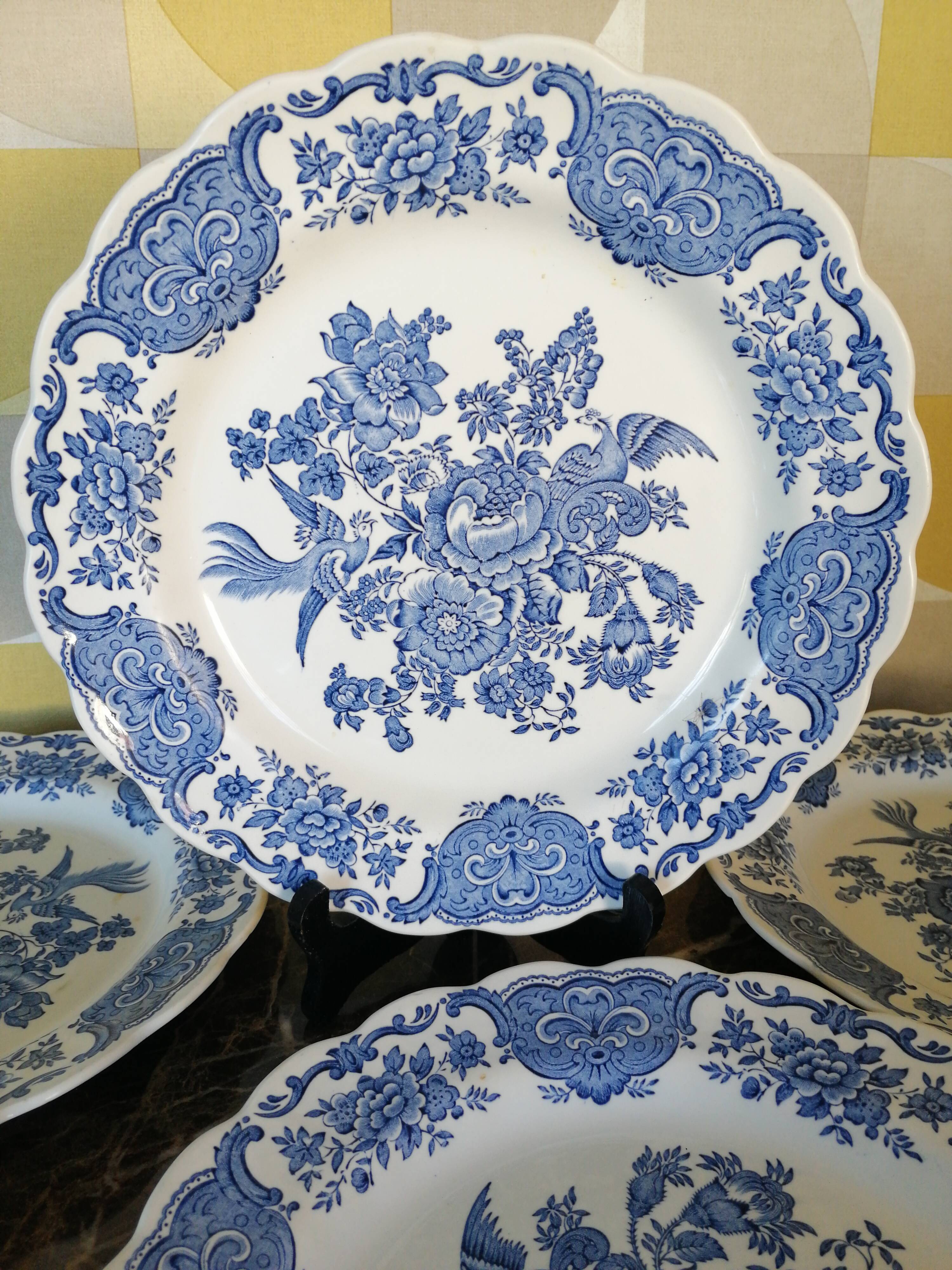 Lot of 8 flat plates Ridgway Staffordshire England