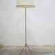 Vintage brass tripod floor lamp