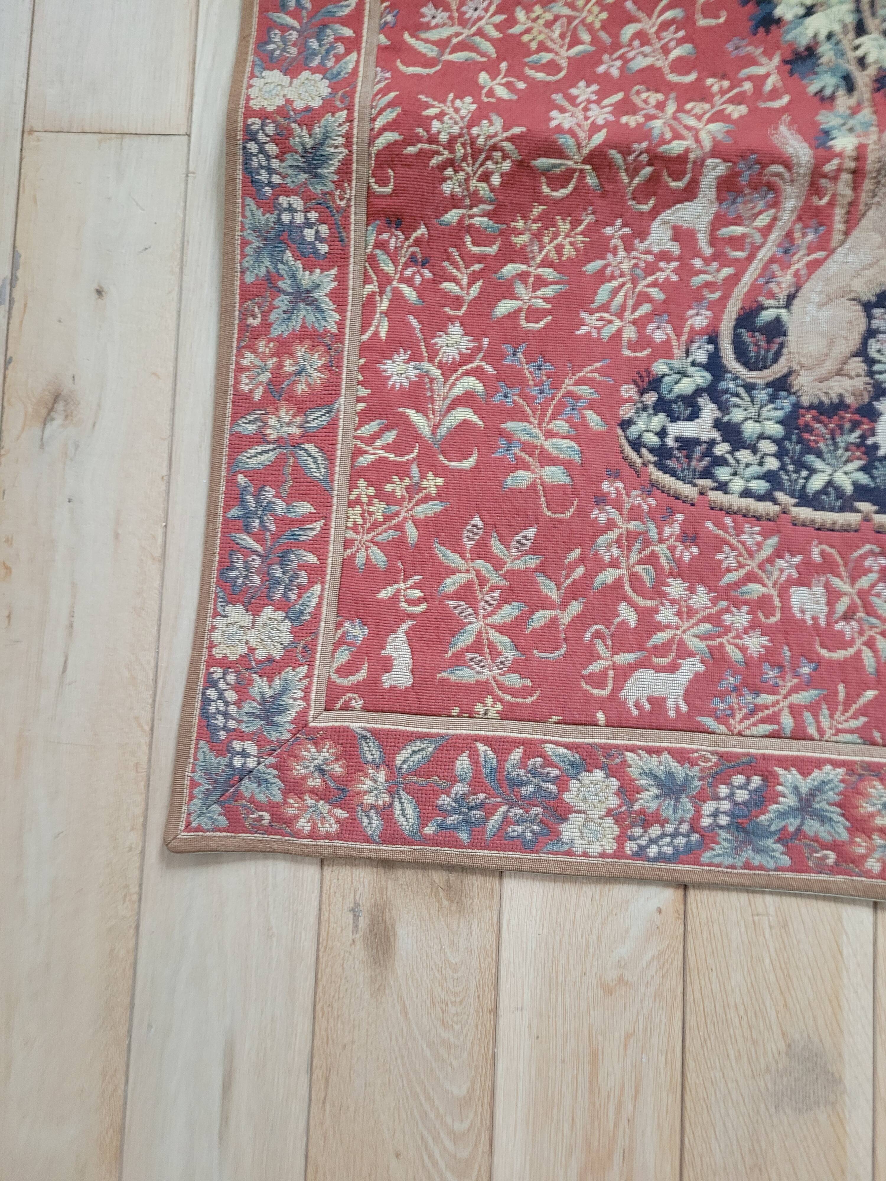 Wall tapestry Flanders tapestry The Lady and the Unicorn