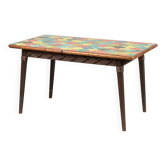 Table bois céramique année 60