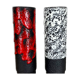 Set of Two Pottery Fat Lava Vases "Black-red-white" by Jopeko, Germany, 1970s
