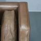Danish mid-century three-seat brown leather sofa, 1970s