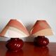 Pair of vintage ceramic bedside lamps
