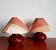 Paire lampes de chevet céramique vintage