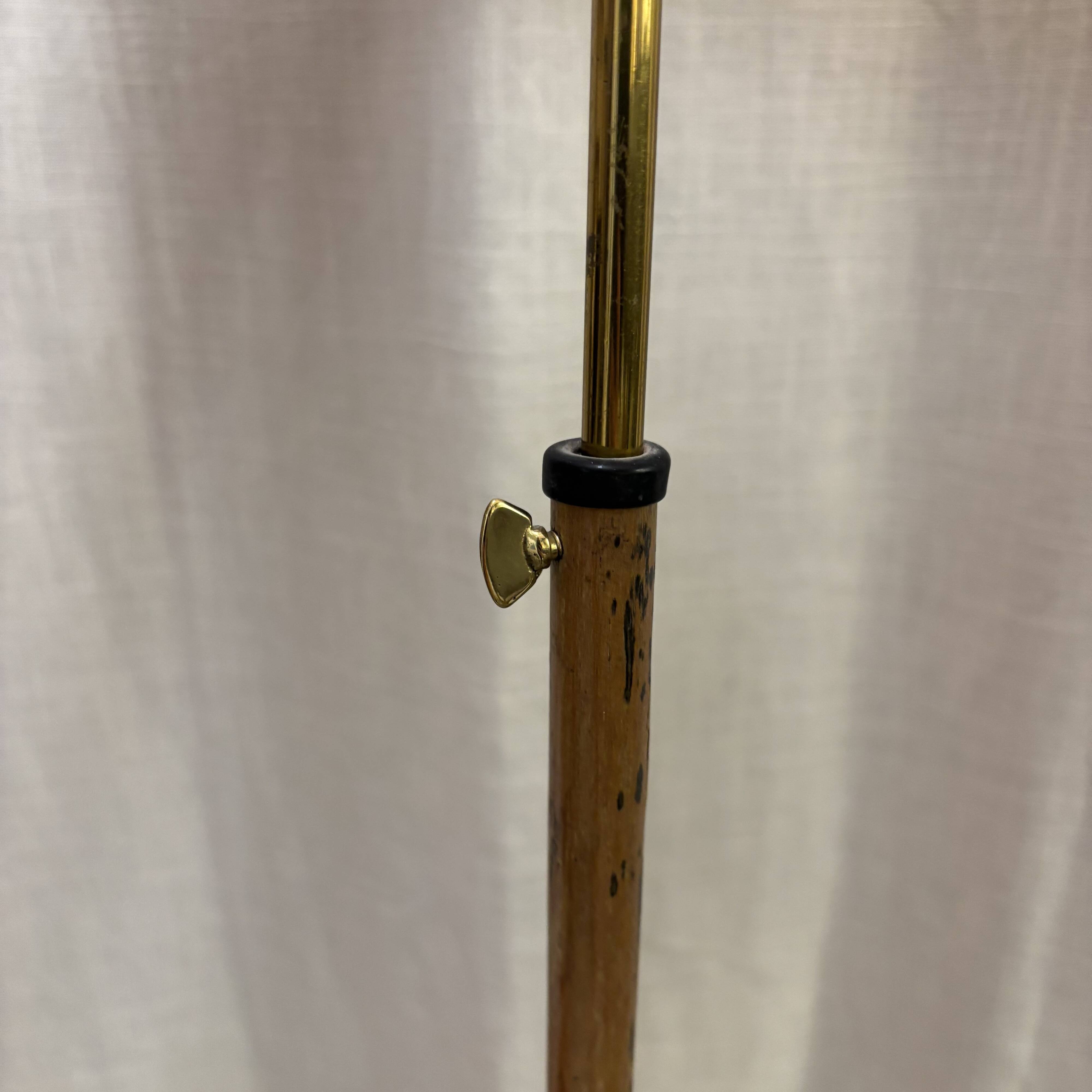 1960s Italian brass floor lamp