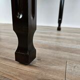 Table à manger extensible de style scandinave en noyer et ébène