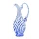 Mid-Century Murano Art Glass Mezza Filigrana Pitcher, Italy, 1960s/1970s