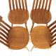 Set de 4 chaises en teck, Jan Hallberg, Edsbyverken, Suède, 1960