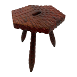 Vintage brutalist stool side table minimalistic