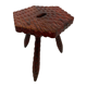 Vintage brutalist stool side table minimalistic