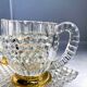 Gold-plated Bohemian crystal coffee set – 1960s/1980s